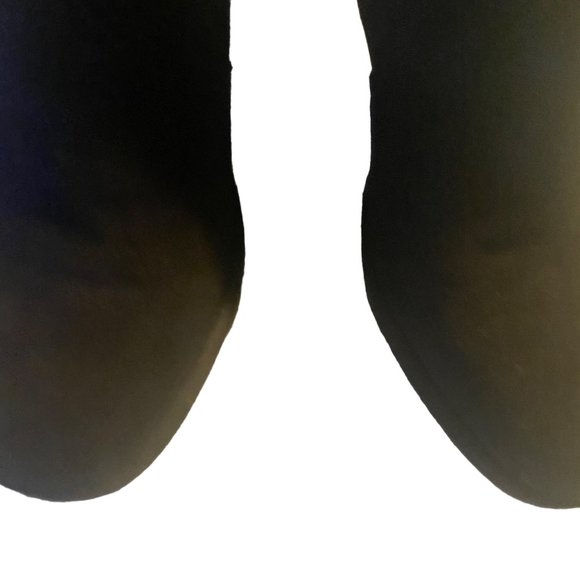 Free People black zip heeled laced side boots size 10 - Picture 6 of 9